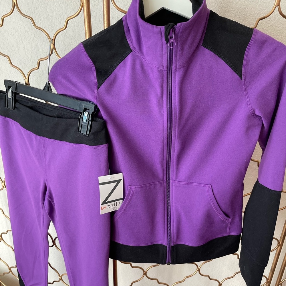 Zella Girl purple matching sports set
